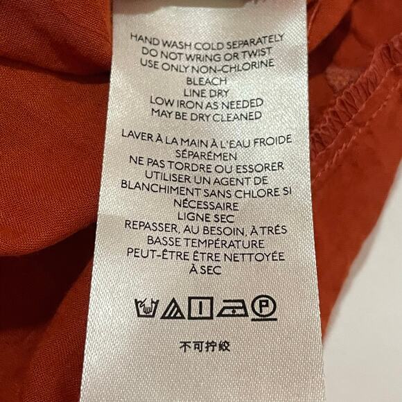 Anthropologie Pilcro Tiered Tunic Blouse - Orange - XS - Picture 12 of 16